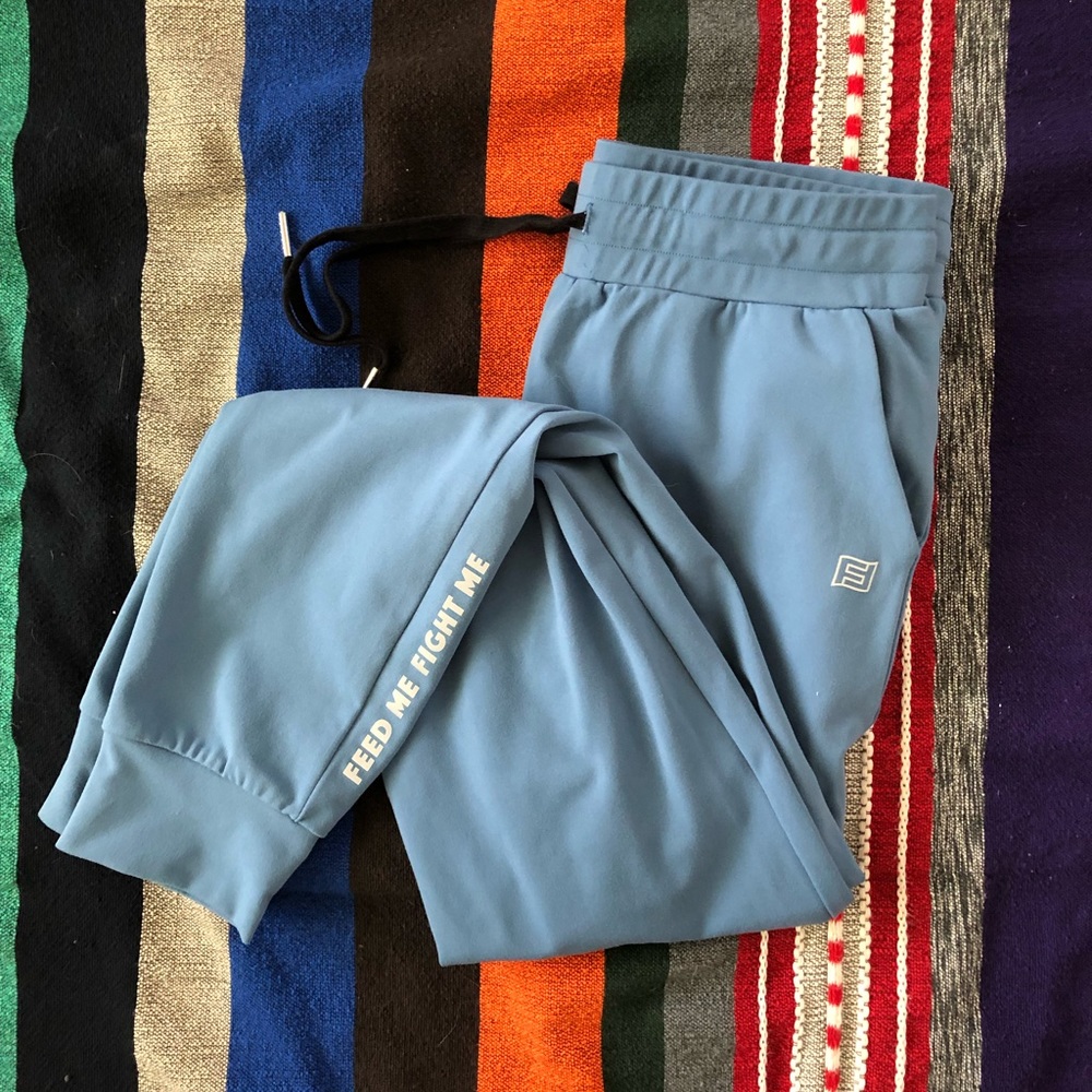 Feed Me Fight Me SAS Joggers Sky Blue Leggings